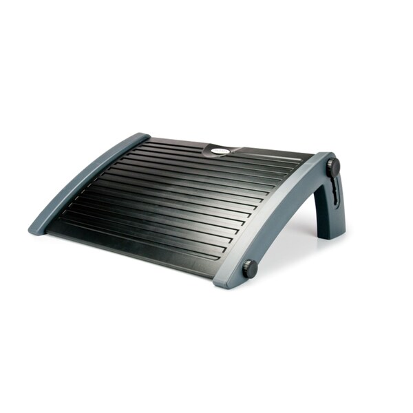 Sleek Footrest, 4 Angle Adjustments At 10 Degree/15 Degree/20 Degree/25 Degree, Black/Gray